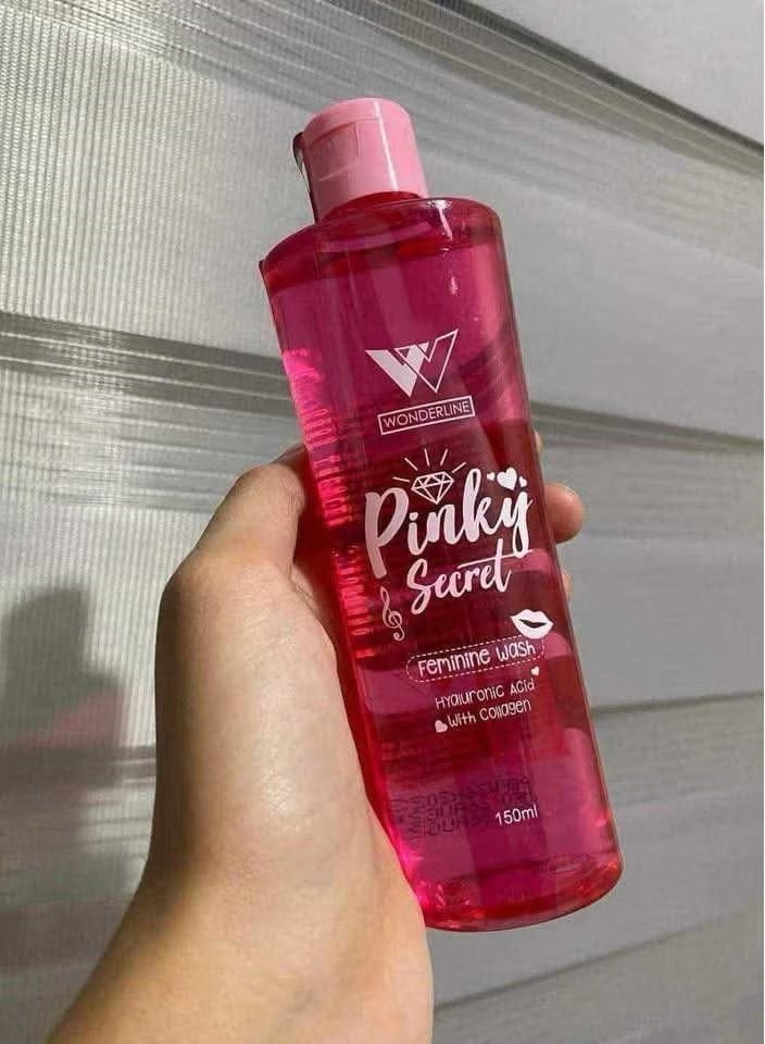 Wonderline Pinky Secret Feminine Wash 150ml Gentle Intimate Hygiene Cleanser for Women Soothing and pH Balanced Daily Use